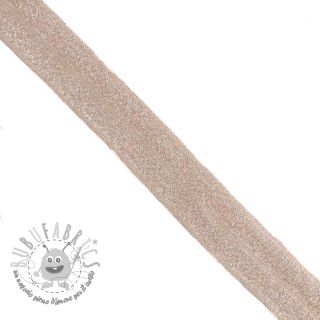 Elastico per bordatura glitter 20 mm salmon