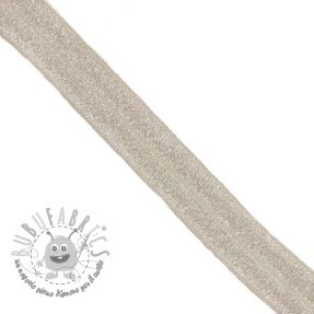 Elastico per bordatura glitter 20 mm sand