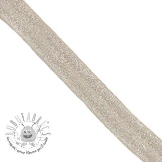 Elastico per bordatura glitter 20 mm sand