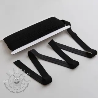 Elastico per bordatura matt 20 mm black