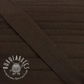 Elastico per bordatura matt 20 mm dark brown