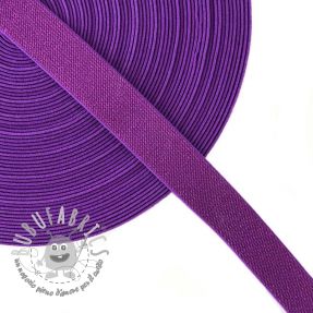 Elastico liscio 2,5 cm glitter purple