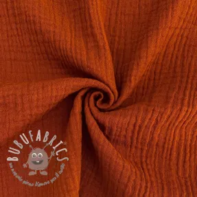 Mussola/Doppia garza rust ORGANIC