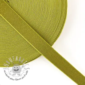 Elastico liscio 2,5 cm glitter yellow