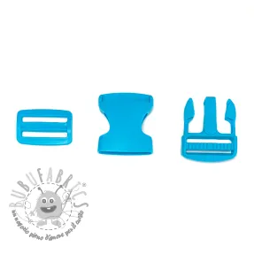 Fibbia lombare 38 mm aqua