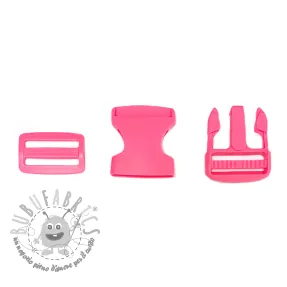 Fibbia lombare 38 mm light fuchsia