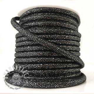Cordoncino in tessuto scamosciato Luxe black