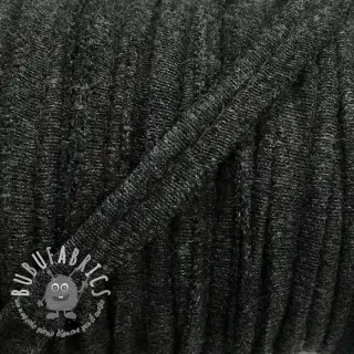 Passamaneria in maglia melange dark grey