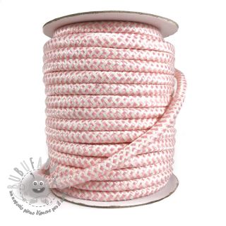 Cordoncino intrecciato in poliestere ZIG ZAG light rose