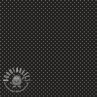 Tessuto di cotone Petit dots black