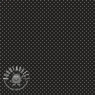 Tessuto di cotone Petit dots black
