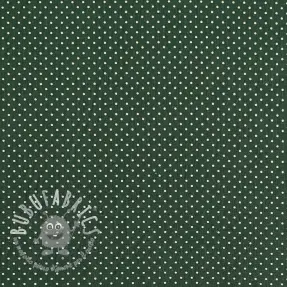 Tessuto di cotone Petit dots dark green