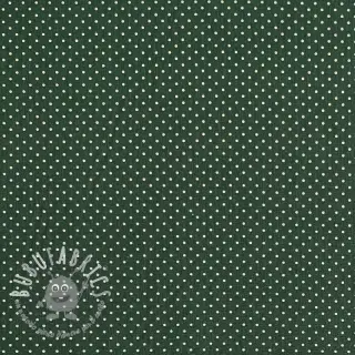 Tessuto di cotone Petit dots dark green