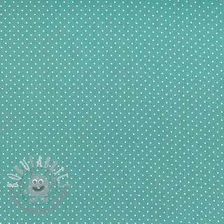 Tessuto di cotone Petit dots fresh sage