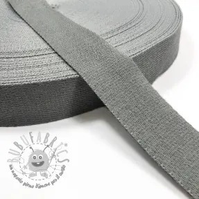 Cinghia in cotone 4 cm light grey