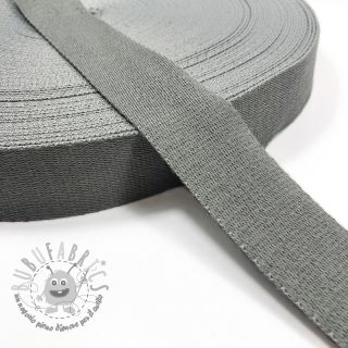 Cinghia in cotone 4 cm light grey