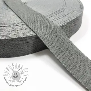 Cinghia in cotone 4 cm light grey
