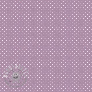 Tessuto di cotone Petit dots lilac