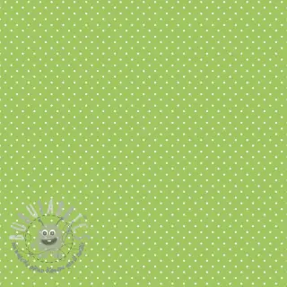 Tessuto di cotone Petit dots lime