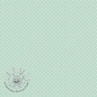 Tessuto di cotone Petit dots mint