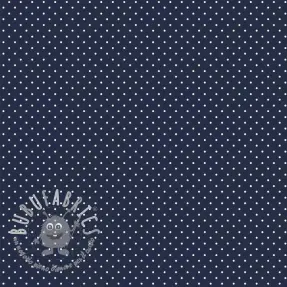 Tessuto di cotone Petit dots navy