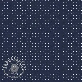 Tessuto di cotone Petit dots navy