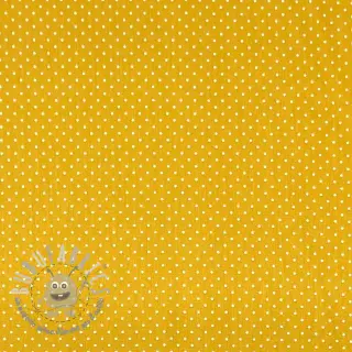 Tessuto di cotone Petit dots ochre