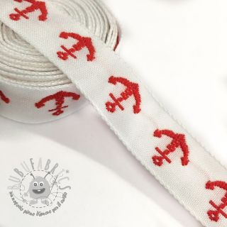 Nastro Anchor white/red