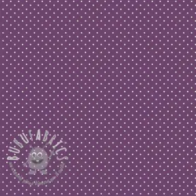 Tessuto di cotone Petit dots purple