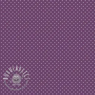Tessuto di cotone Petit dots purple