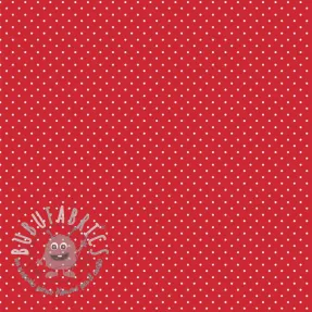 Tessuto di cotone Petit dots red