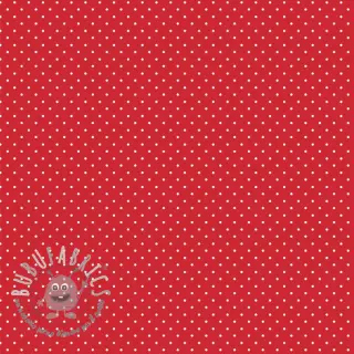 Tessuto di cotone Petit dots red