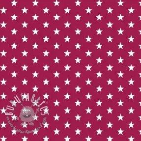 Tessuto di cotone Petit stars cerise