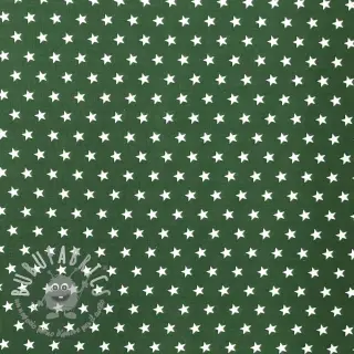 Tessuto di cotone Petit stars dark green