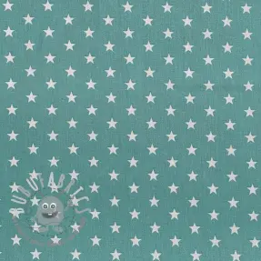 Tessuto di cotone Petit stars fresh sage