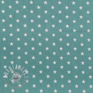 Tessuto di cotone Petit stars fresh sage