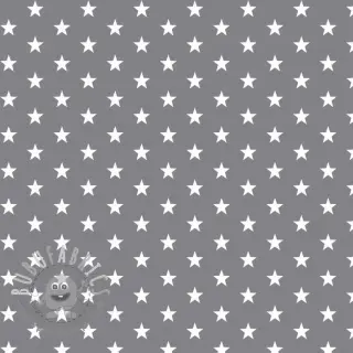 Tessuto di cotone Petit stars grey