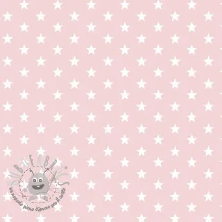 Tessuto di cotone Petit stars light rose