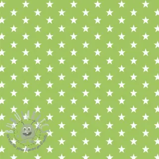 Tessuto di cotone Petit stars lime
