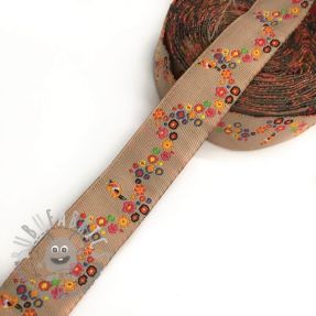 Nastro Flowers taupe