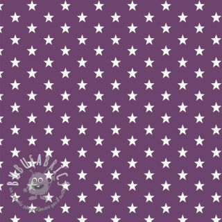 Tessuto di cotone Petit stars purple