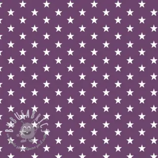 Tessuto di cotone Petit stars purple