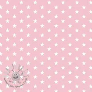 Tessuto di cotone Petit stars rose