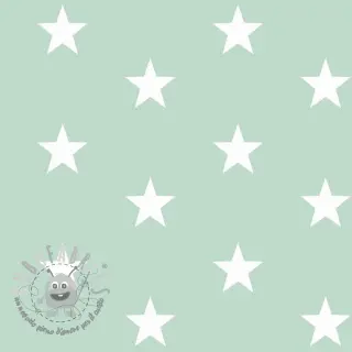 Tessuto di cotone Stars mint