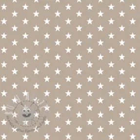 Tessuto di cotone Petit stars sand