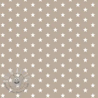 Tessuto di cotone Petit stars sand