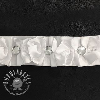 Nastro di raso Crystal white