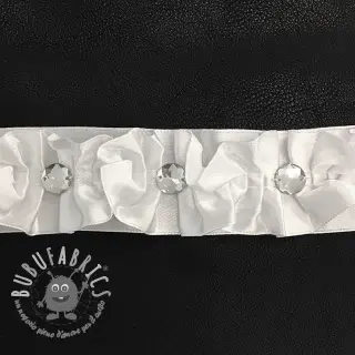 Nastro di raso Crystal white
