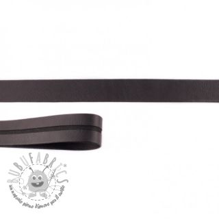 Bordo obliquo in ecopelle black