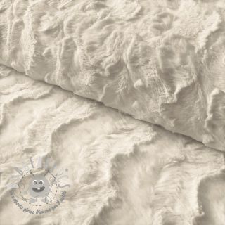 Pelliccia sintetica ecru